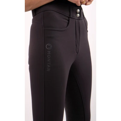 Image de Montar Pantalon d&#039;Équitation Ess Megan Highwaist Full Grip Marin 38