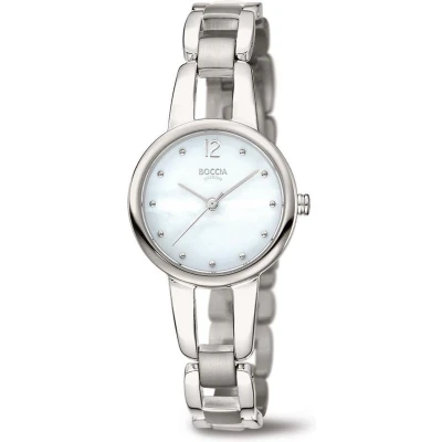 Afbeelding van Boccia Titanium 3290.01 Dames Horloge 28 mm