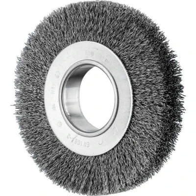 Afbeelding van PFERD 43701209 POS Ronde borstel breed ongetordeerd RBU Ø 150 x 25 mm variabel boorgat staaldraad Ø 0,30 voor slijpblok 1 stuk(s)