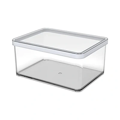 Afbeelding van Rotho Premium Can LOFT 20x15x10 cm Transparant / Wit 2250 ml
