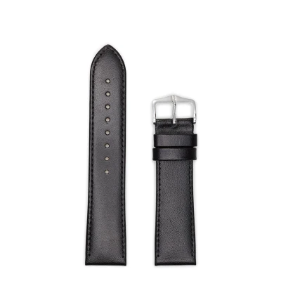 Afbeelding van Hirsh Horlogeband Osiris Zwart Leer 22mm