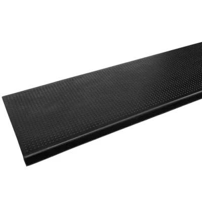 Afbeelding van ANRO Rubberen trapmatten voor buitentrappen, antislip, fijne groeven, zwart, 77 x 25 3 cm