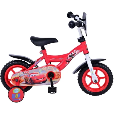 Afbeelding van Disney Cars Kinderfiets Jongens 10 inch Rood Doortrapper