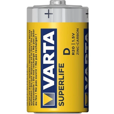 Afbeelding van Varta Batterijen Superlife Koolzink R20/D/Mono 1.5 Volt 2 Stuks