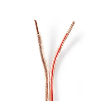 Afbeelding van Luidsprekerkabel op rol 25 meter (4 mm², 100% koper, Transparant)