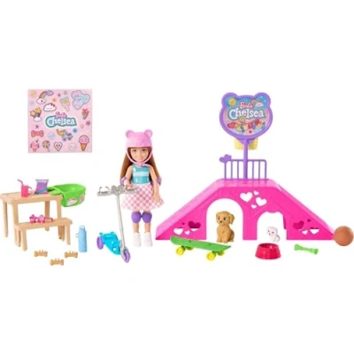 Afbeelding van Barbie Chelsea met puppies Barbiepop