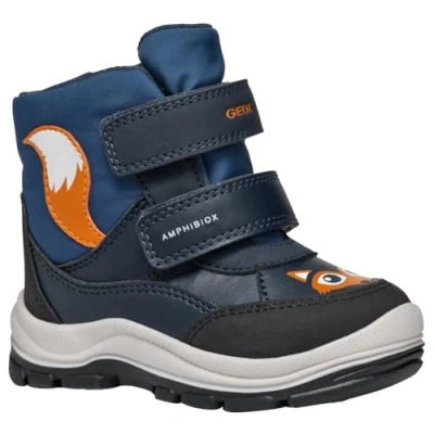 Afbeelding van Geox Flanfil BOY ABX Snowboots voor kinderen, Maat: 26, Navy/dark avio Imitatieleer/ textiel