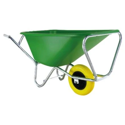 Afbeelding van Kruiwagen Altrad Fort 165 Liter F&amp;S 165/1 Groen Met Flex Pro Anti lek wiel Galvanisch Verzinkt Frame 157 x 70 80 cm UV bescherming