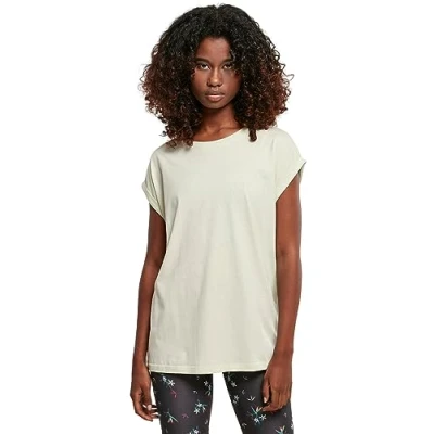 Image de Urban Classics T shirt à épaules longues pour femme, Menthe, XL