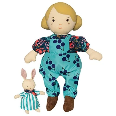 Afbeelding van Manhattan Toy Knuffels Ollie En Konijn Junior 35 Cm Pluche