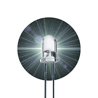 Afbeelding van Lumetheus LED Lichtdiodes 5mm Kleur Wit Ultra Helder 25.000 mcd 25 stuks 2 3V Pin LEDs Lamp Soldeerdiode