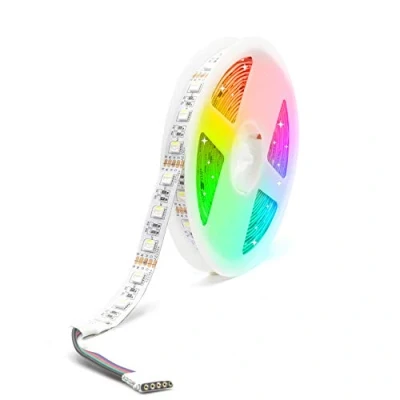 Afbeelding van Arotelicht 5M Led strip, RGBCW, 5050 SMD,RGB+koudwit 4 in 1,300 leds,lichtketting, decoratieve verlichting, traplamp, IP20, niet waterdicht
