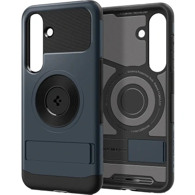 Afbeelding van Spigen Hoesje Geschikt voor Samsung Galaxy S25 Plus Slim Armor Mag donkergrijs
