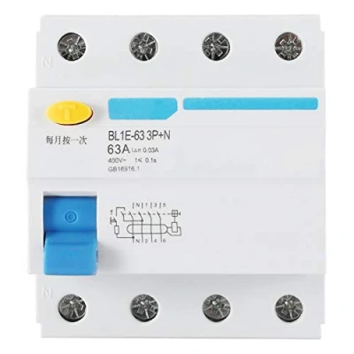 Afbeelding van BL1E 63 RCCB aardstroomonderbreker, 3P+N A, elektrische lekbescherming, 230 V, 30 mA