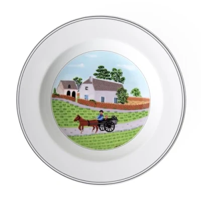 Afbeelding van Villeroy &amp; Boch 10 2337 2702 porseleinen groen soepbord, 21 cm, 1 bord