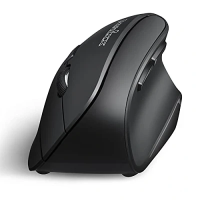 Image de Perixx PERIMICE 804 Souris ergonomique pour droitiers optique 6 boutons sans fil Bluetooth 3.0 noir
