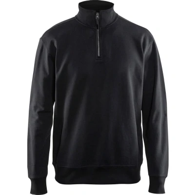 Afbeelding van Blaklader Sweatshirt met halve rits 3369 1158 Zwart XS