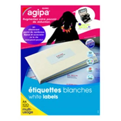 Image de Etiquettes adresses blanches Agipa