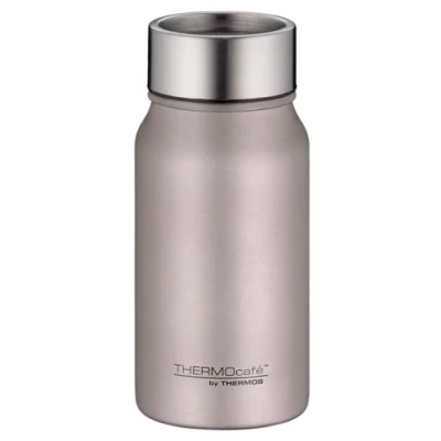 Image de THERMOcafé by THERMOS TC DRINKING MUG Gobelet isotherme, en acier inoxydable, rose mat, 0,35 l, anti fuite, 8 heures pour le chaud pendant 16 et froid, passe au lave vaisselle, sans BPA