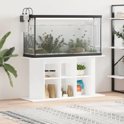 Afbeelding van vidaXL Aquariumstandaard 120x40x60 cm bewerkt hout wit