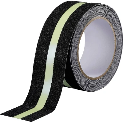 Afbeelding van TOOLCRAFT TO 10187130 Anti sliptape Zwart, Groen (l x b) 10 m 55 mm 1 stuk(s)
