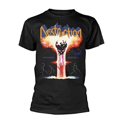 Afbeelding van Destruction Heren Tshirt S Infernal Overkill Zwart