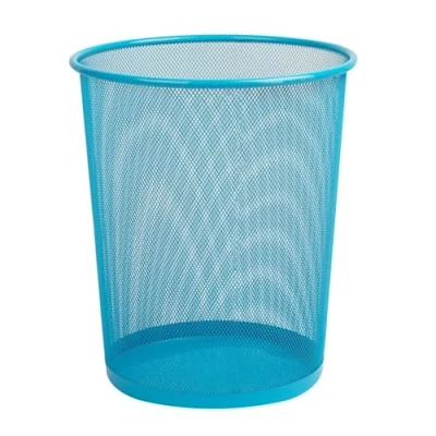 Afbeelding van Sinoba Prullenbak van draad, hoogte 34 cm, 18 liter (blauw)