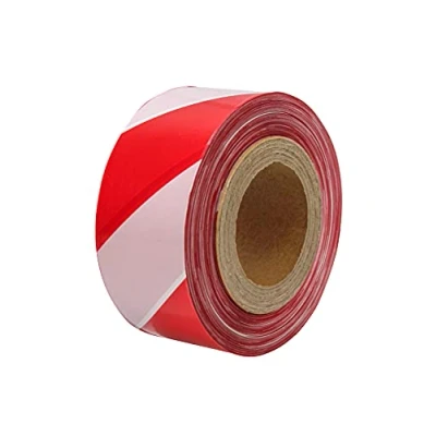 Afbeelding van Faithfull Bouwverkeersband, 70 mm x 500 m, rood en wit