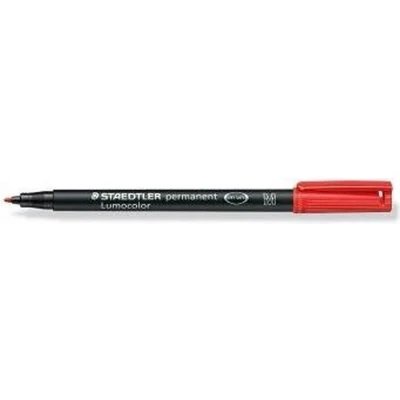 Afbeelding van Staedtler Lumocolor 317, ohp marker, permanent, 1,0 mm, rood marker