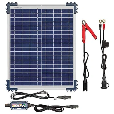 Afbeelding van Tecmate Optimate Solar 20W Zonnepaneel Druppellader 1,6A 12V Acculader Motor / Scooter