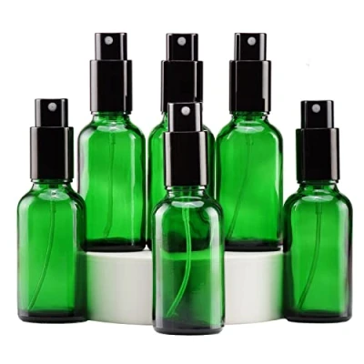 Afbeelding van Yizhao 30ml Groene Glazen Spuitfles, Lege Fijne Nevel Spuitflessen met Metalen Dop voor Reiniging, Aromatherapie, Etherische Olie Diffuser, Massage, Haar, Huisdier 6 Stuks