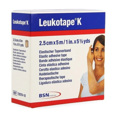 Image de Leukotape K Bande Adh Elast Chair 2,5cmx5m 1
