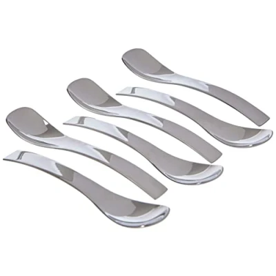 Afbeelding van GUZZINI Fratelli Gocce, 6 kleine lepels 10,5 cm, staal/zilver 18/10 27140263
