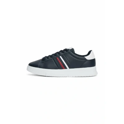Afbeelding van Tommy Hilfiger Sneakers laag, Heren, Maat: 42, Navy blue Leer