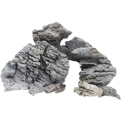 Afbeelding van Aqua Della Aquariumdecoratie Vissen Canyon M ±1kg Zwart/grijs 1st
