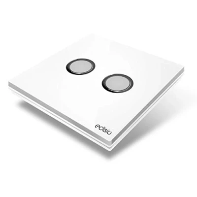Afbeelding van Edisio Draadloze schakelaar, 2 toetsen, wit