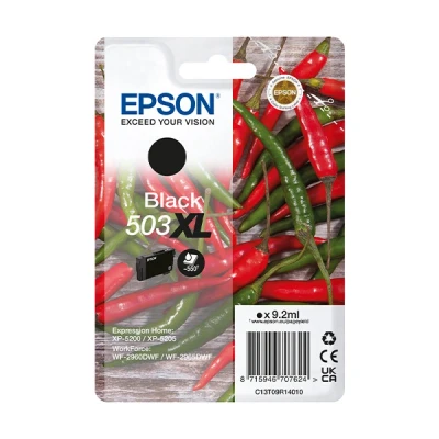 Image de Epson 503XL Singlepack 9.2 ml XL noir original blister cartouche d&#039;encre pour WorkForce WF 2960
