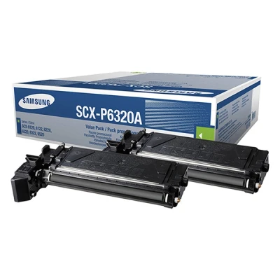 Image de Samsung SCX P6320A Pack de 2 noir original cartouche toner (SV496A) pour 6220 6320F 6322DNG 6345N