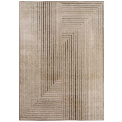 Afbeelding van Scandinavisch Buitenkleed Naara Lini Beige 160x230 Cm