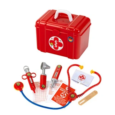 Afbeelding van Klein Toys dokterskoffer incl. speelgoedinstrumenten 21x14,5x18 cm rood