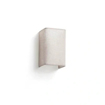 Afbeelding van Faro Otton Wandlamp 10,5 X 12,5 20 Cm Lichte Jute