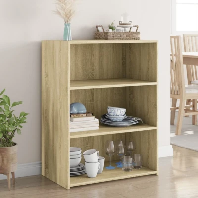 Afbeelding van Dressoir 70x41x93 cm bewerkt hout sonoma eikenkleurig