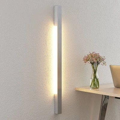 Afbeelding van Arcchio LED wandlamp 2lichts aluminium H: 91 cm geborsteld Inclusief lichtbronnen