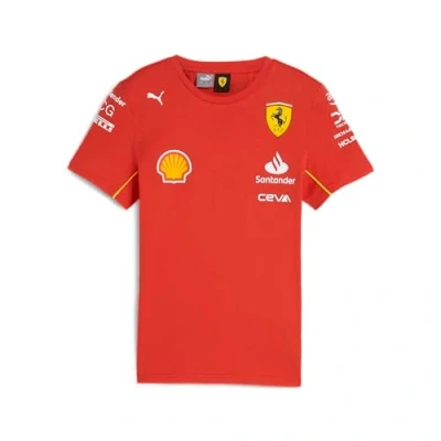 Afbeelding van Ferrari Teamline Kids Shirt 2024 104 Charles Leclerc Carlos Sainz Formule 1