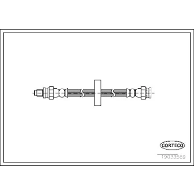 Afbeelding van CORTECO 19033589 Remslang Achteras 365 M10X1