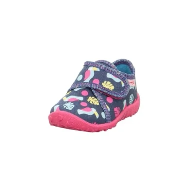 Afbeelding van Superfit Spotty Pantoffels voor kinderen, Maat: 20, Dunkelblau/mehrfarbig Katoen