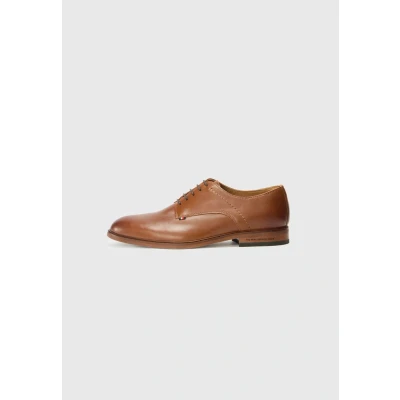 Afbeelding van Tommy Hilfiger Zakelijke veterschoenen, Heren, Maat: 41, Winter cognac Leer