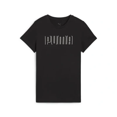 Afbeelding van Puma Sport Graphic TEE Tshirt print, Dames, Maat: XS, Black