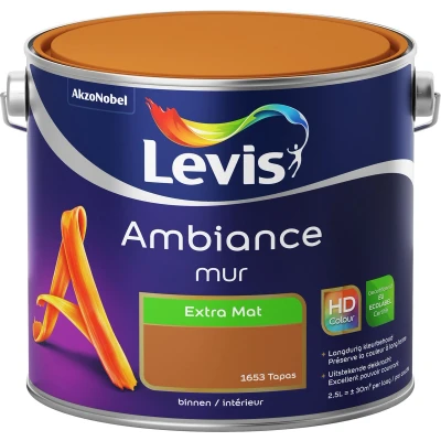 Afbeelding van Levis muurverf Ambiance mur extra mat 2.5l tapas