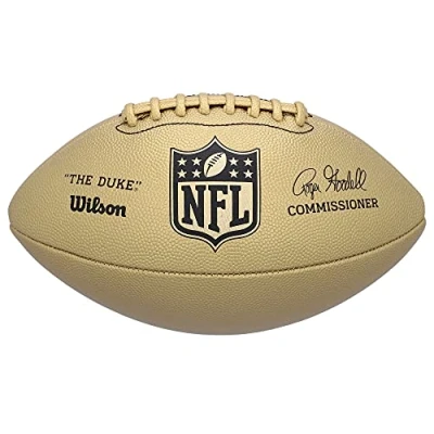 Afbeelding van Wilson WTF1826 Duke Metallic Edition Football Official Size Gold (inclusief Oppomp Naaldnippel)
